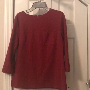 garnet long sleeved top